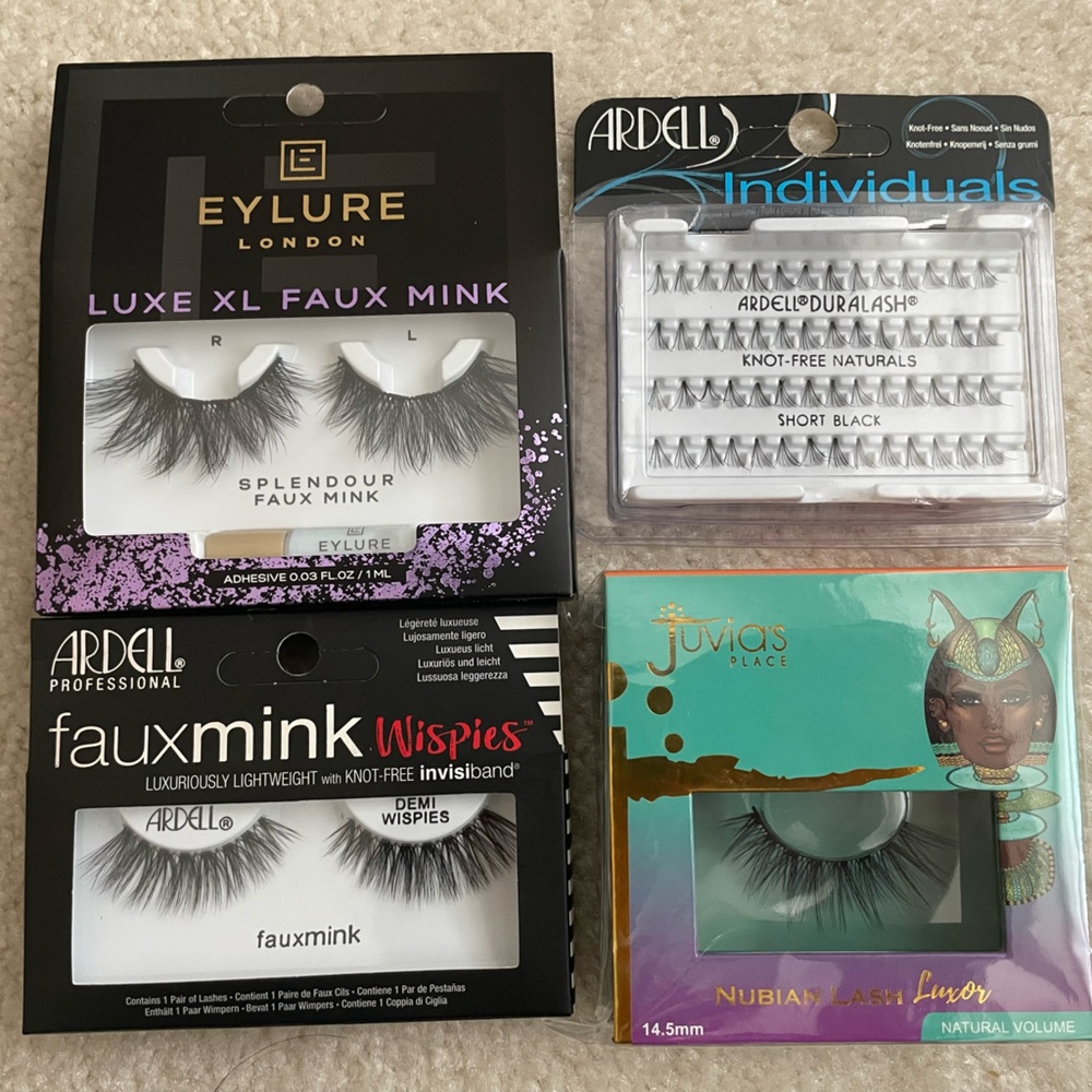 False Eyelashes (Juvia’s Place, Eylure, Ardell)